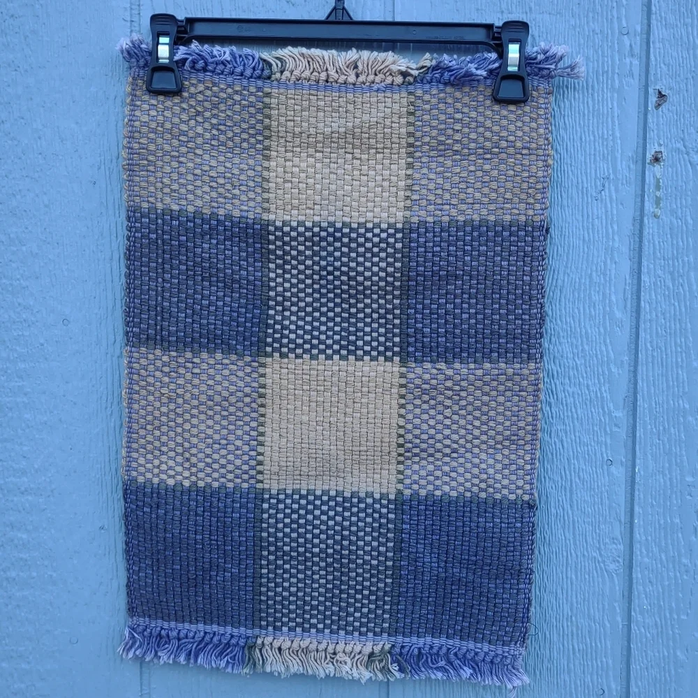 Pier 1‎ Imports Jute Cotton Plaid Placemats Set of 2